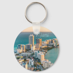 Miami South Beach Florida Ocean View  Key Ring