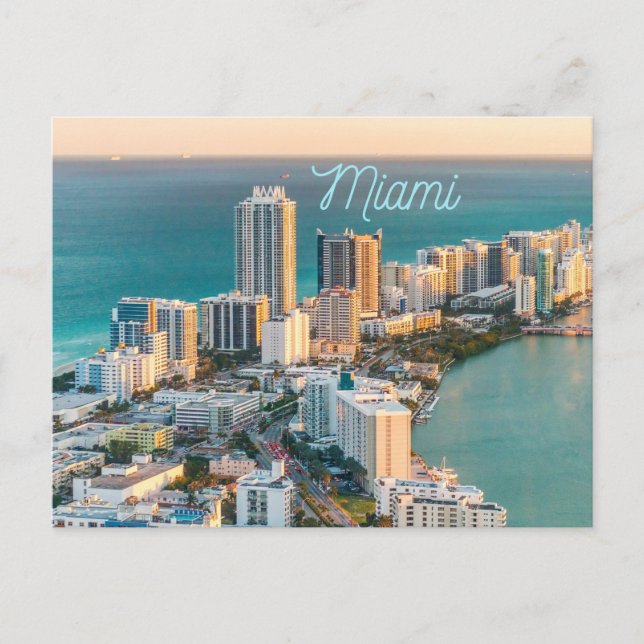 Miami South Beach Ocean View Postcard (Front)