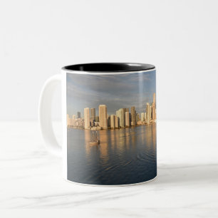 Miami Sunrise Morning Two-Tone Coffee Mug