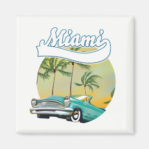 Miami Sunset logo Magnet