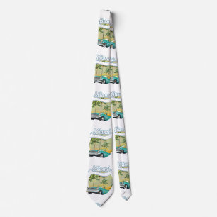 Miami Sunset logo Tie