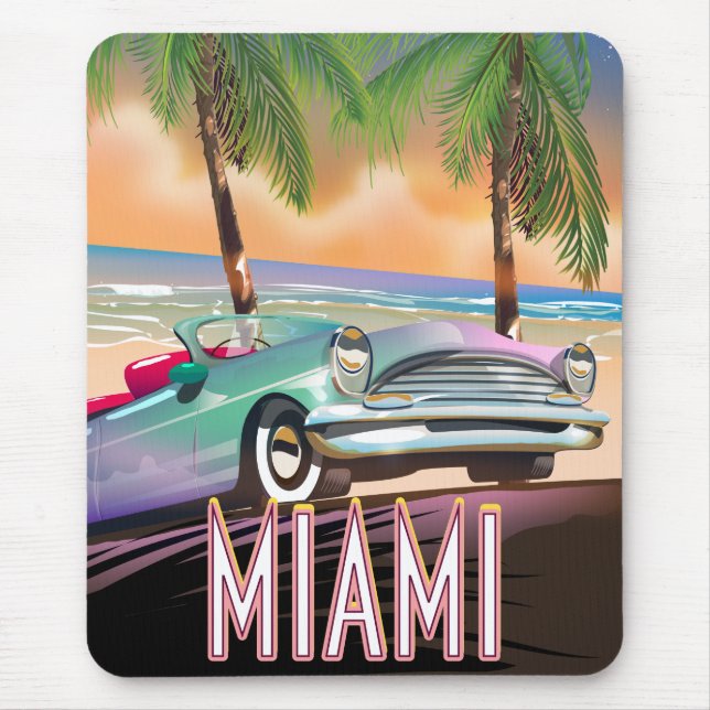 Miami sunset mouse pad (Front)