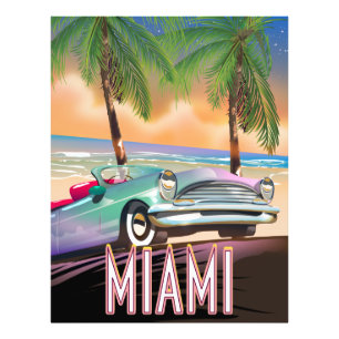 Miami sunset photo print
