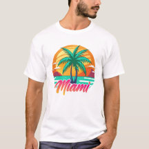 Miami Sunset Vibes - Tropical Palm Tree Design