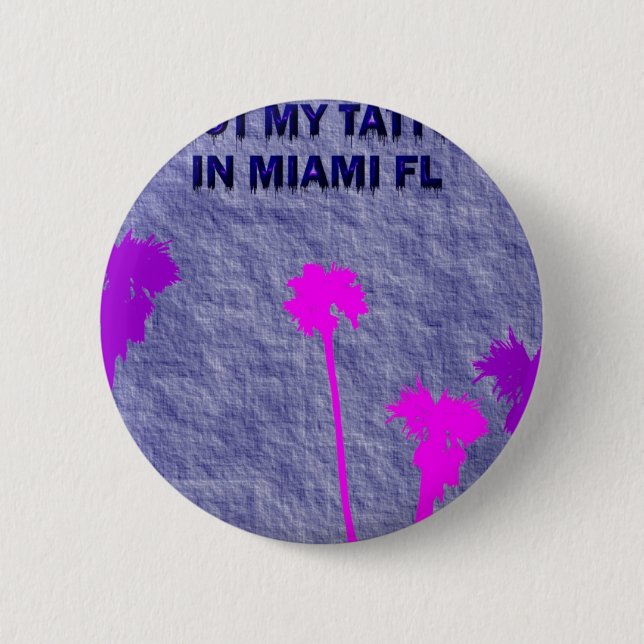 MIAMI TATTOO 6 CM ROUND BADGE (Front)