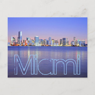 Miami, the Magic City at dawn Postcard
