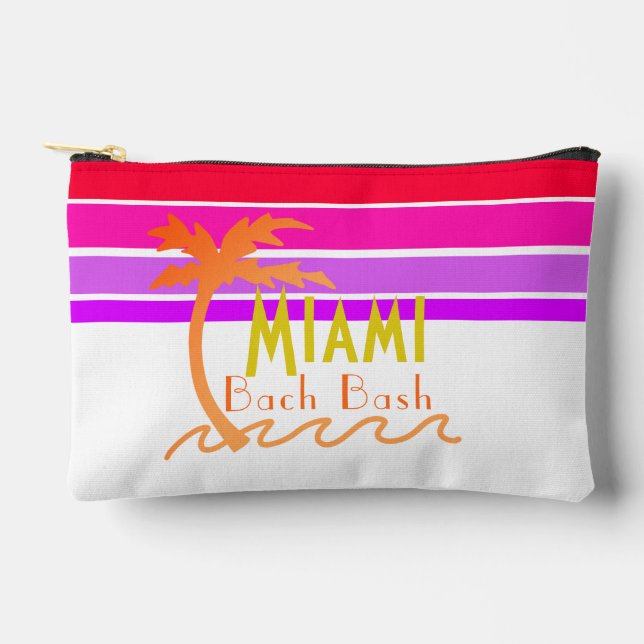Miami Tropical Bachelorette Party  Accessory Pouch (Front)
