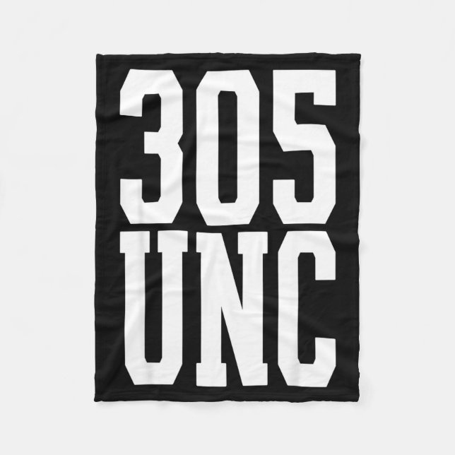 Miami unc 305 area code proud mia uncle  fleece blanket (Front)