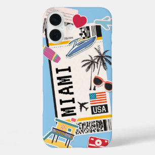 Miami Vibes Boarding Pass Phone Case