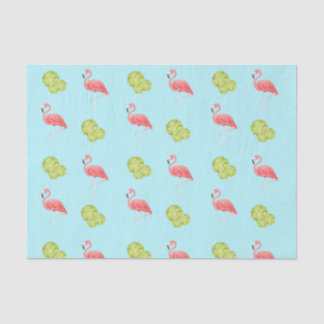 Miami Vibes Flamingo and limes Tissue Paper