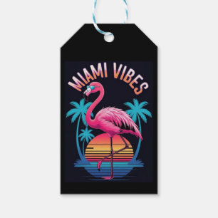 Miami Vibes Summer Flamingo Design-63454 Gift Tags