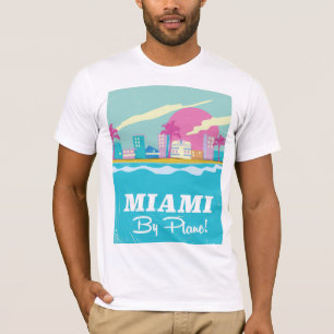 Miami vintage 1980s travel poster T-Shirt