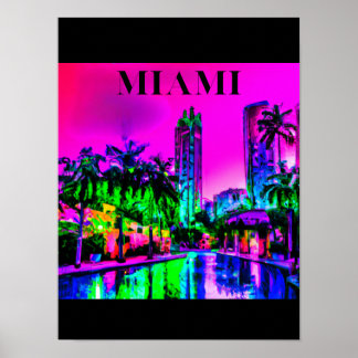 Miami Vintage Poster