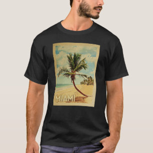 Miami Vintage Travel T-shirt - Beach