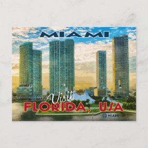 Miami, Visit Florida Postcard