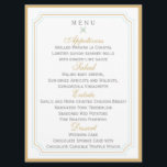 Miami  Wedding Menu card<br><div class="desc">custom wedding menu cards</div>