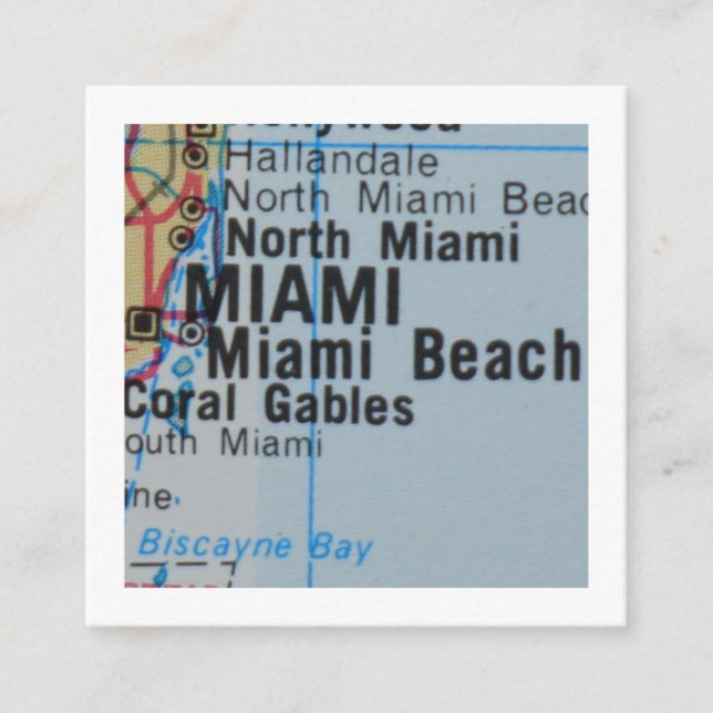 miami We've Moved New Address Card (Front)