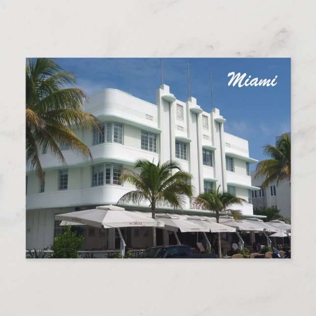 miami white postcard (Front)