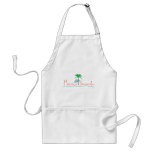 Miami with Palm and Umbrella Standard Apron