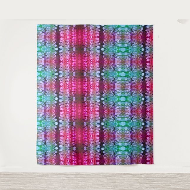 Miami X Green Fern Ikat Tapestry (Front)