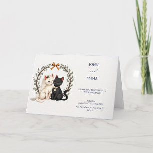 Miaow Amour: John and Emma's Whimsical Wedding Invitation