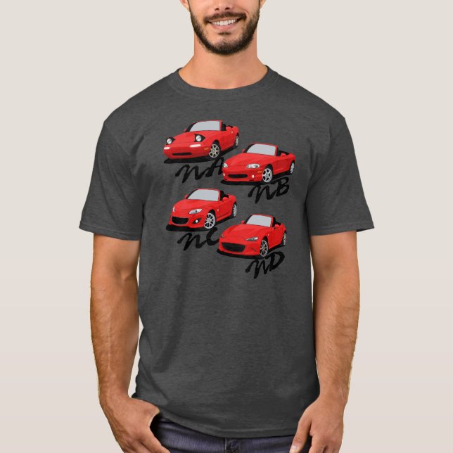 Miata Generations T-Shirt (Front)