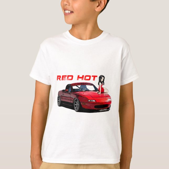 Miata MX-5 Red Hot T-Shirt (Front)