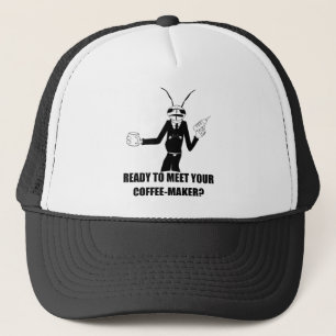 MIB Worm Cricket Coffee Maker Trucker Hat