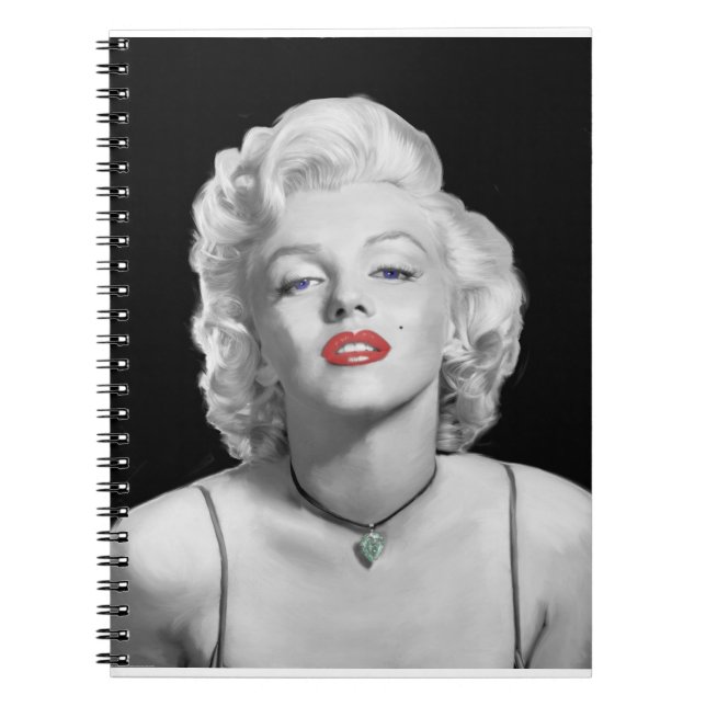 MIC01BWRD-V3 Look of Love Emerald Heart.tif Notebook (Front)