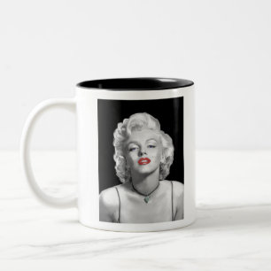 MIC01BWRD-V3 Look of Love Emerald Heart.tif Two-Tone Coffee Mug