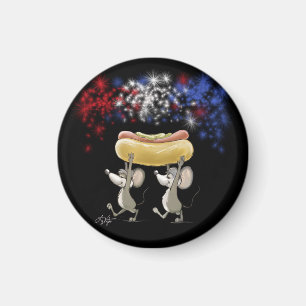 Mic And Mac's 4th Of July Night Picnic Magnet