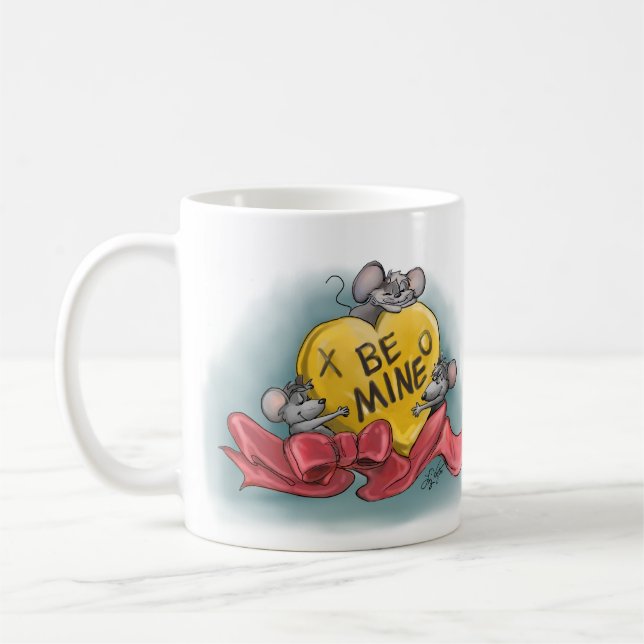 Mic, Mac and Moe’s Happy Valentine’s Day Coffee Mug (Left)