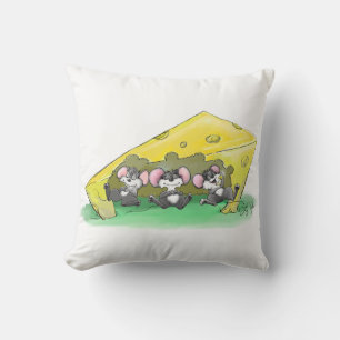 Mic, Mac and Moe's Feast Of Thanksgiving Art Cushion