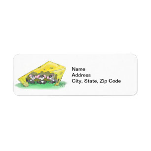 Mic, Mac and Moe's Feast Of Thanksgiving Return Address Label