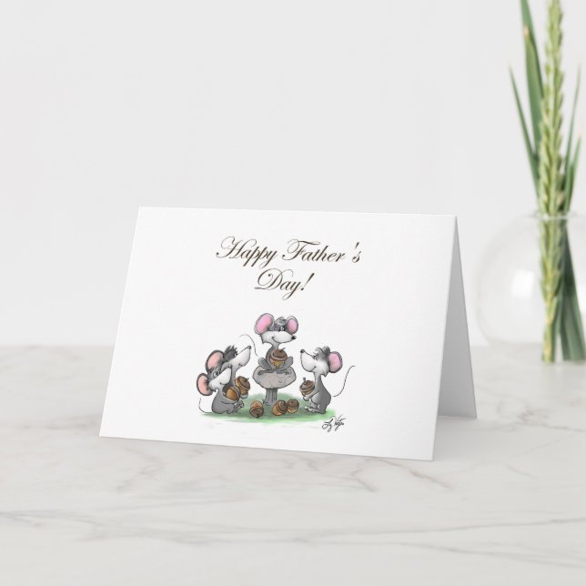 Mic, Mac and Moe's Happy Father's Day Card (Front)
