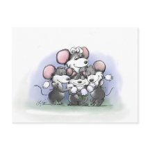 Mic, Mac and Moe's Happy Mother's Day Illustration