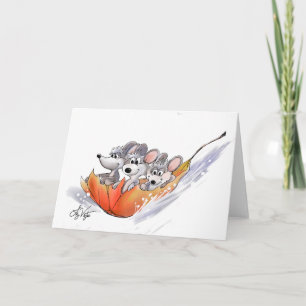 Mic, Mac And Moe's Winter Holiday Card