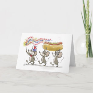Mic, Mac & Moe's Happy 4th of July Card