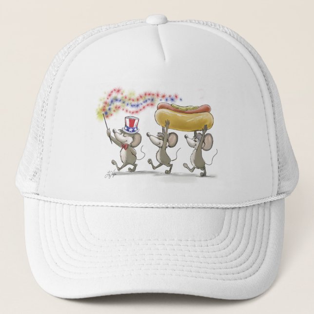 Mic, Mac & Moe's Happy 4th of July Hat (Front)