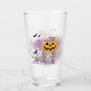 Mic, Mac & Moe's Happy Halloween Glass Cup