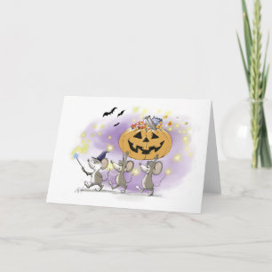 Mic, Mac & Moe's Happy Halloween Holiday Card
