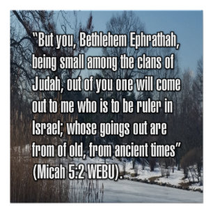 Micah 5:2 WEBU Poster