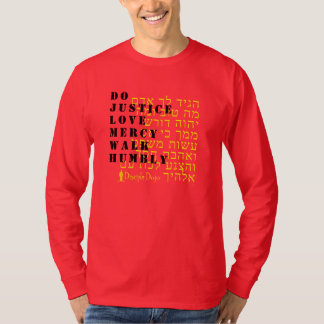 Micah 6:8 Hebrew long-sleeve shirt