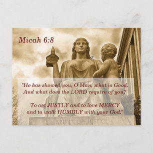 Micah 6 8 Scripture Memory Card