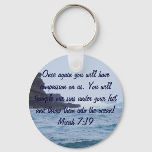 Micah 7:19_Ocean keychain