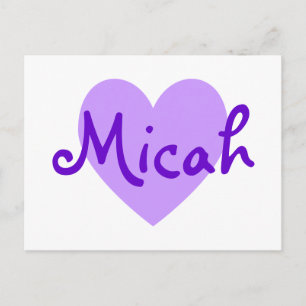 Micah in Purple Postcard