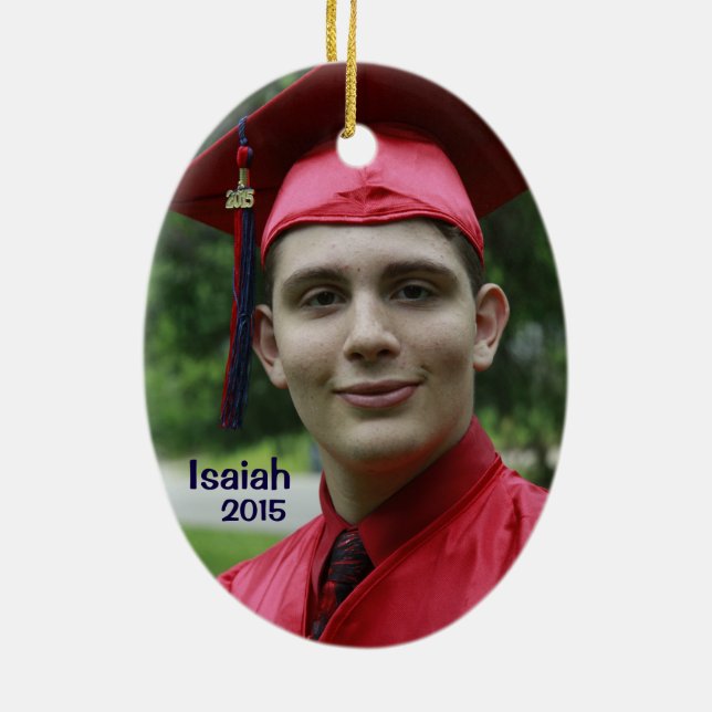 Micah & Isaiah 2015 Ceramic Tree Decoration (Back)