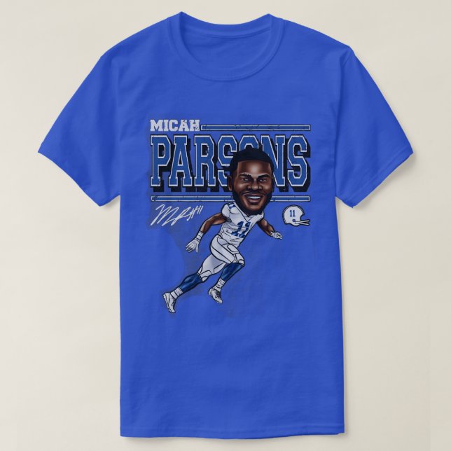 Micah Parsons Dallas toon TShirt 1 (Design Front)