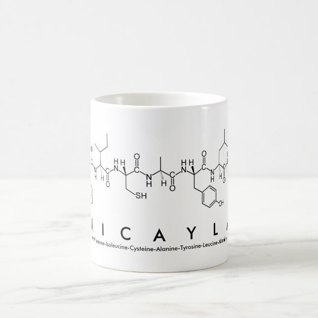 Micayla peptide name mug (Center)