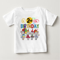 Mice 2nd Birthday T-shirts and Gifts